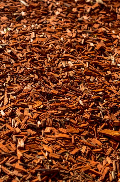 Cedar Mulch Spreading in Brownsburg